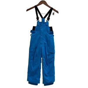 Quiksilver Kids Blue Snow Bib Pants Size 6/7 DryFlight Waterproof Insulated